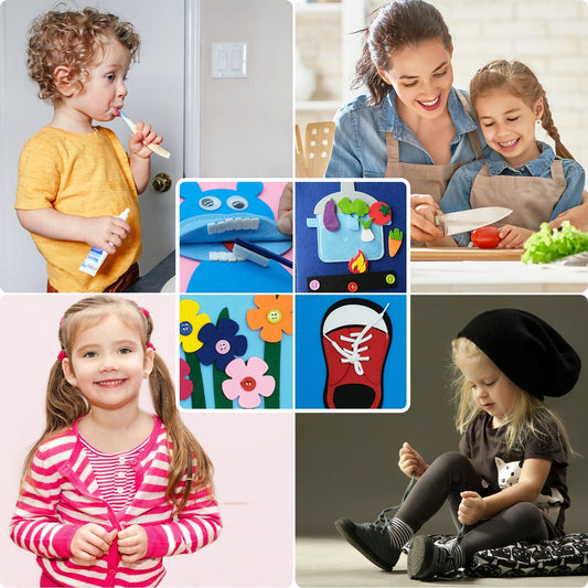Quality Time! Ignite Your Baby's Learning Journey with Montessori Toy Cloth Book