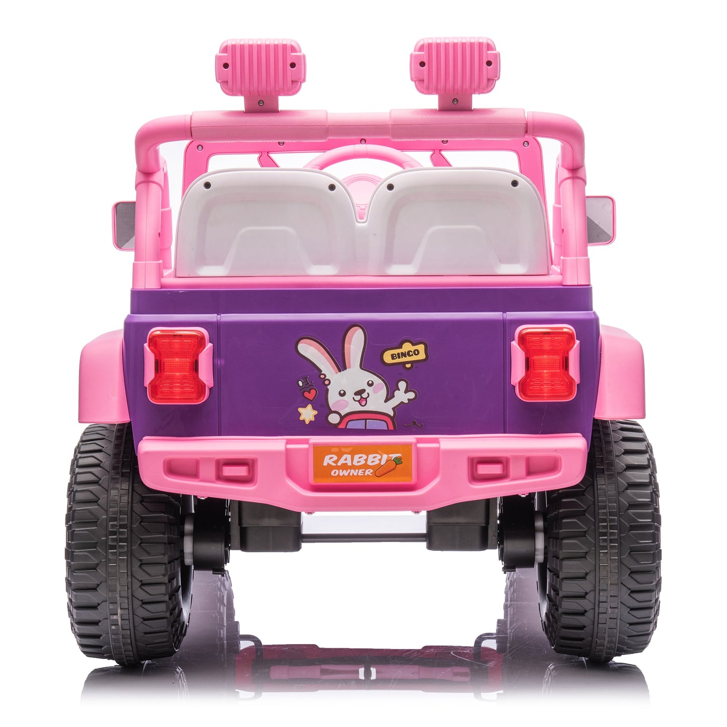 2026 Pink Purple Jeep 12V Kids Ride On Car with Remote Control