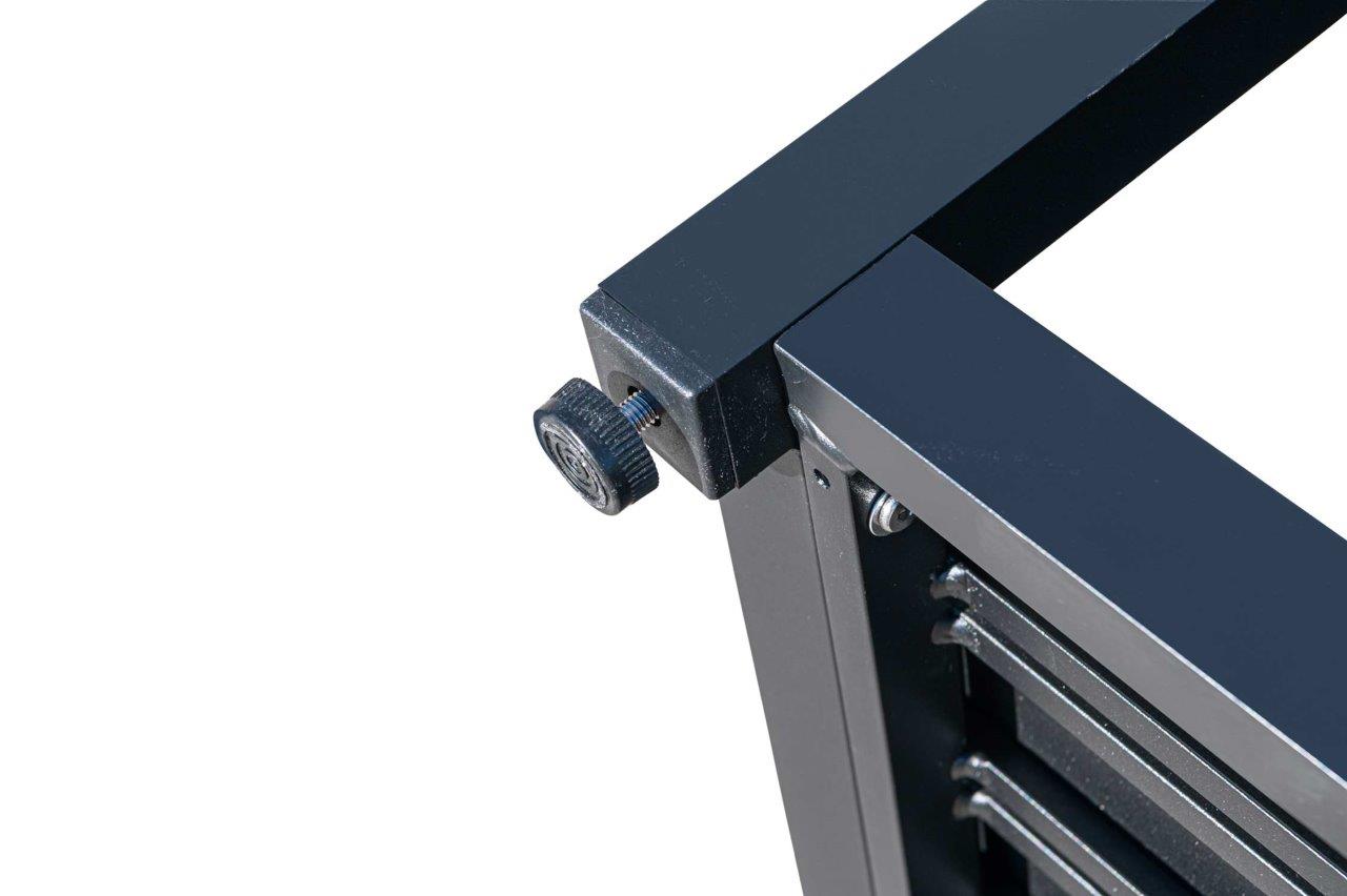 Table basse en aluminium Chestnut Lux noire