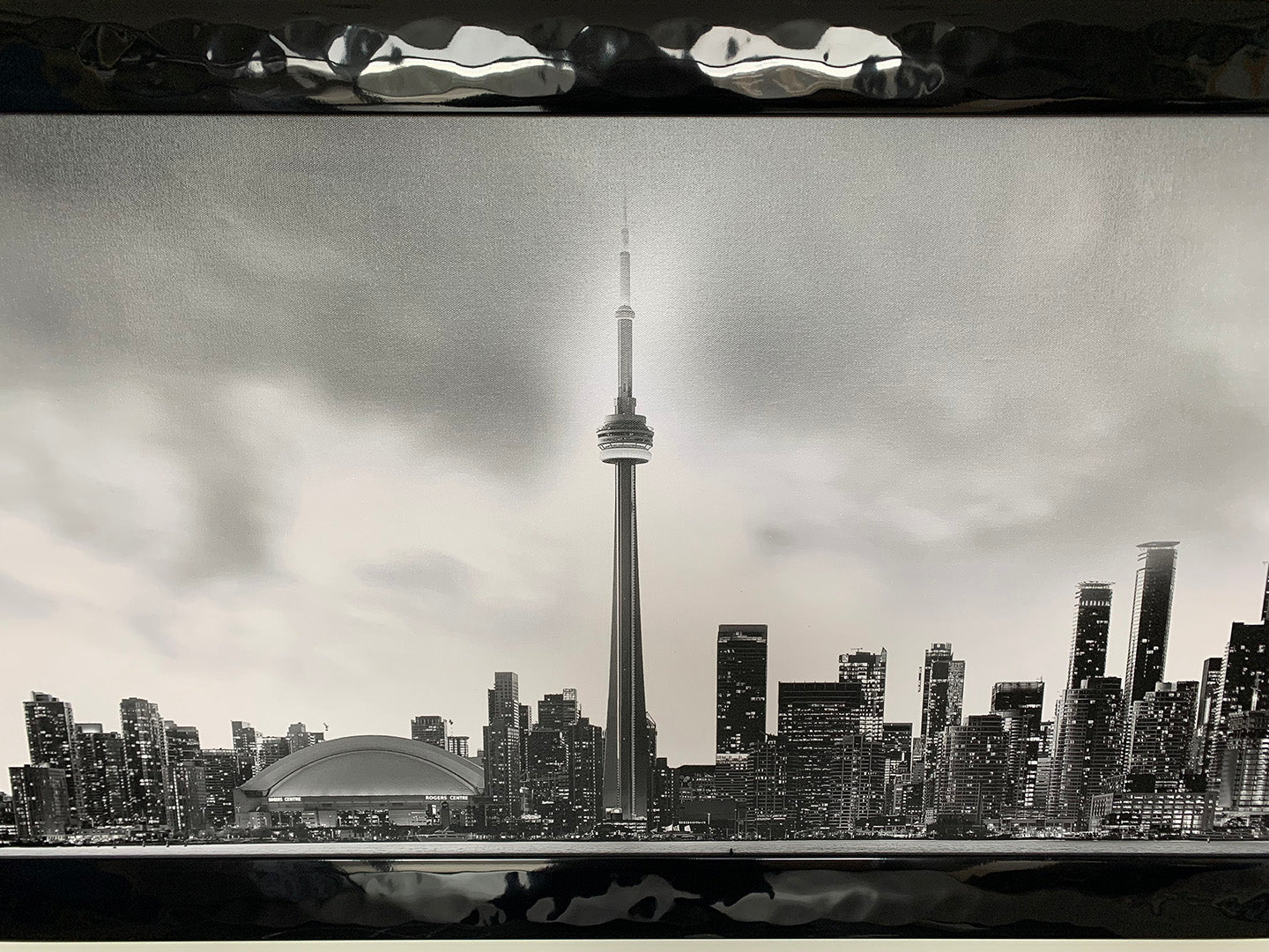 Toronto and CN tower in Black and White- Cities Skyline