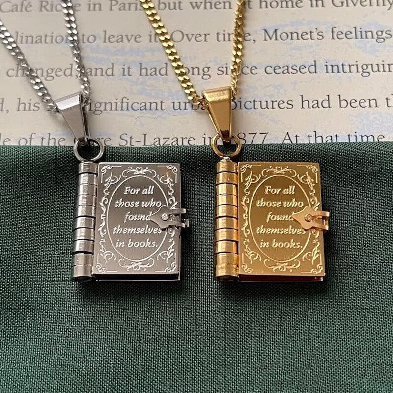 Mini Diary Personalized Necklace