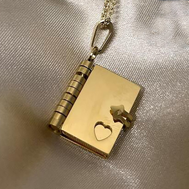 Mini Diary Personalized Necklace