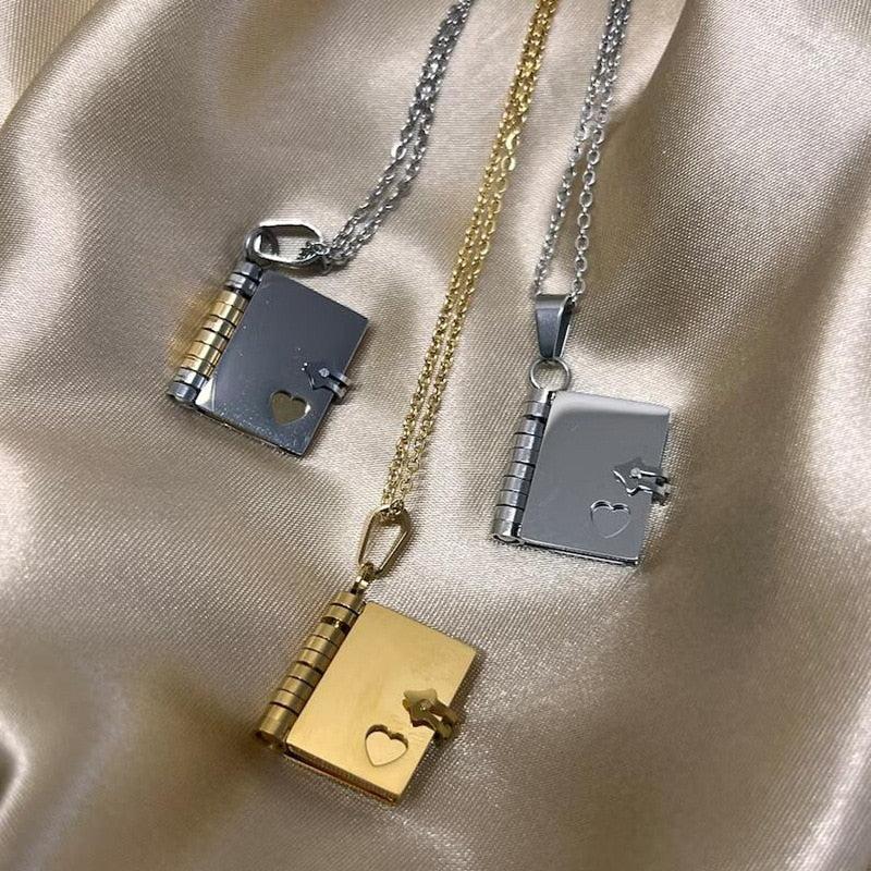Mini Diary Personalized Necklace