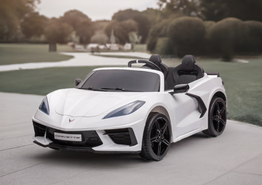24V Chevrolet Corvette C8 2 Seater DELUXE EDITION Kids Ride on Car with Remote Control