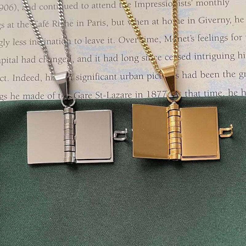 Mini Diary Personalized Necklace