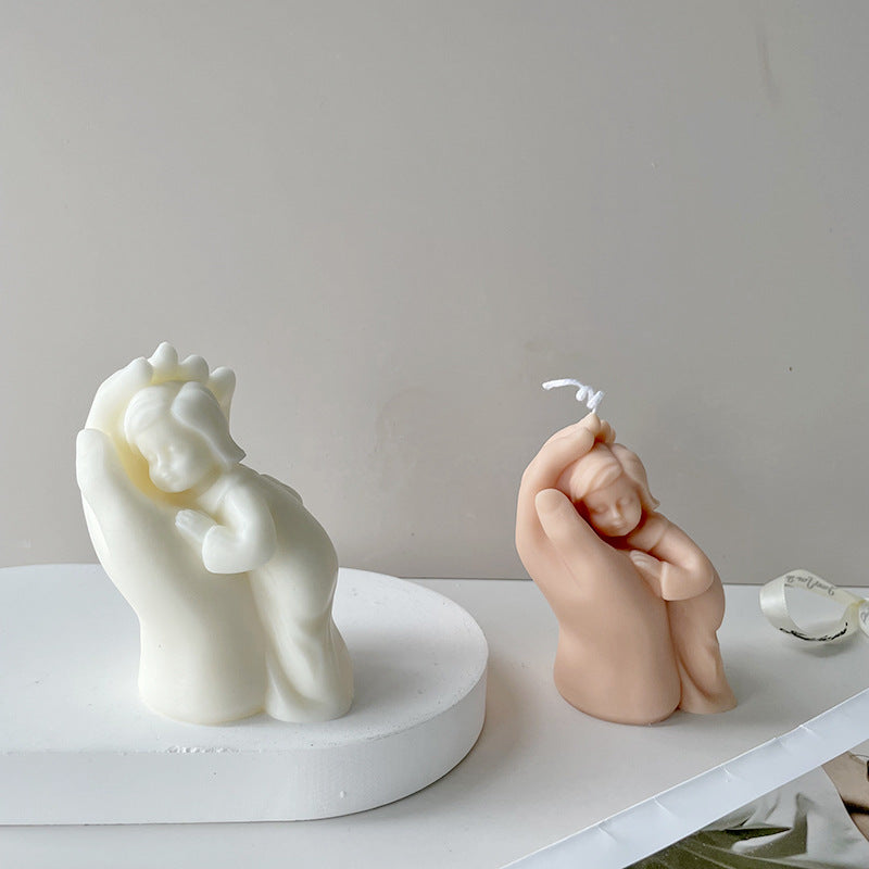 Mother's Hand Scented Candle Silicone Mold
