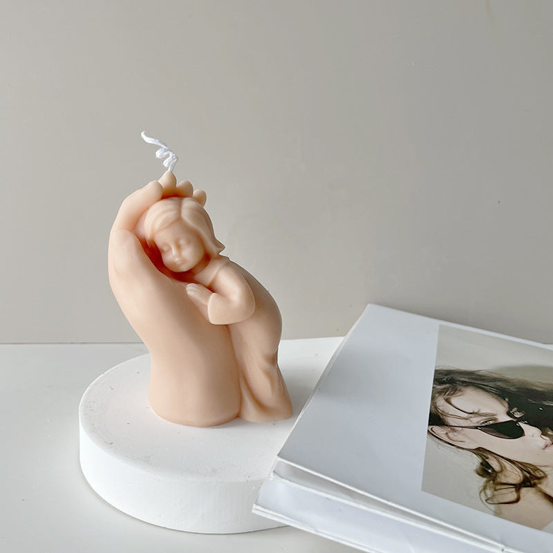 Mother's Hand Scented Candle Silicone Mold