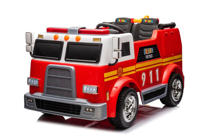 2026 24V Fire Truck 2 Seater Ride On Kids Car with Remote Control