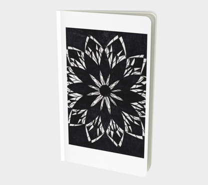 Small | Notebook | Black Stained Glass