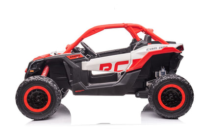 2026 2X24V CAN AM MAVERICK 4X4 2 Seater DELUXE Kids Ride On Car with Remote Control