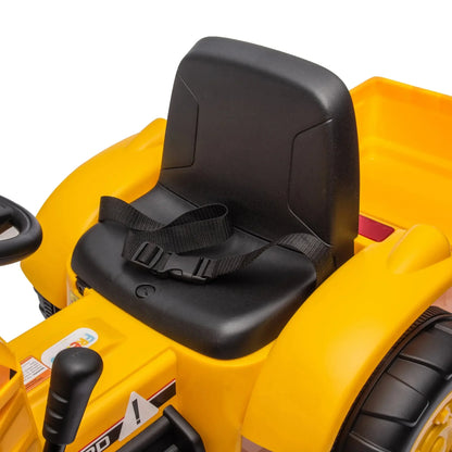 12V Excavator Tractor Kids Ride On Car with Remote Control