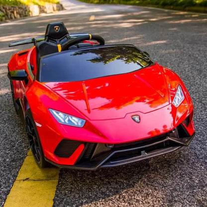 2026 12V Lamborghini Huracan DELUXE Kids Electric Ride On Car with Remote Control
