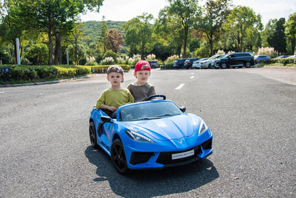 24V Chevrolet Corvette C8 2 Seater DELUXE EDITION Kids Ride on Car with Remote Control