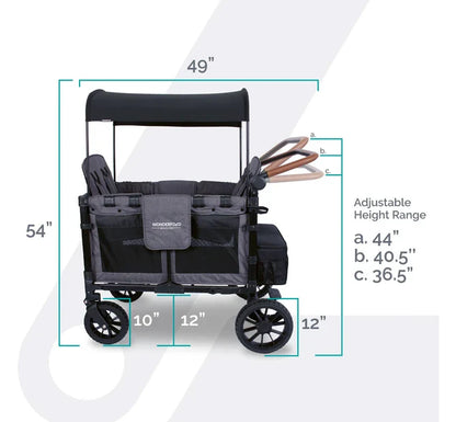 Wonderfold W4 Luxe Quad Stroller Wagon