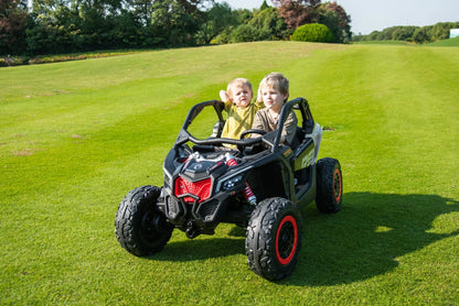 2026 2X24V CAN AM MAVERICK 4X4 2 Seater DELUXE Kids Ride On Car with Remote Control