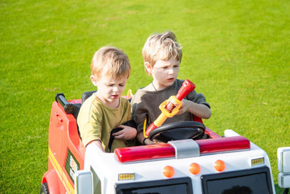 2026 24V Fire Truck 2 Seater Ride On Kids Car with Remote Control