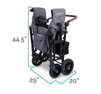 Wonderfold W4 Luxe Quad Stroller Wagon