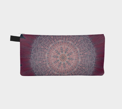 Zippered Cotton Canvas Pencil Case | Meditative Mandala