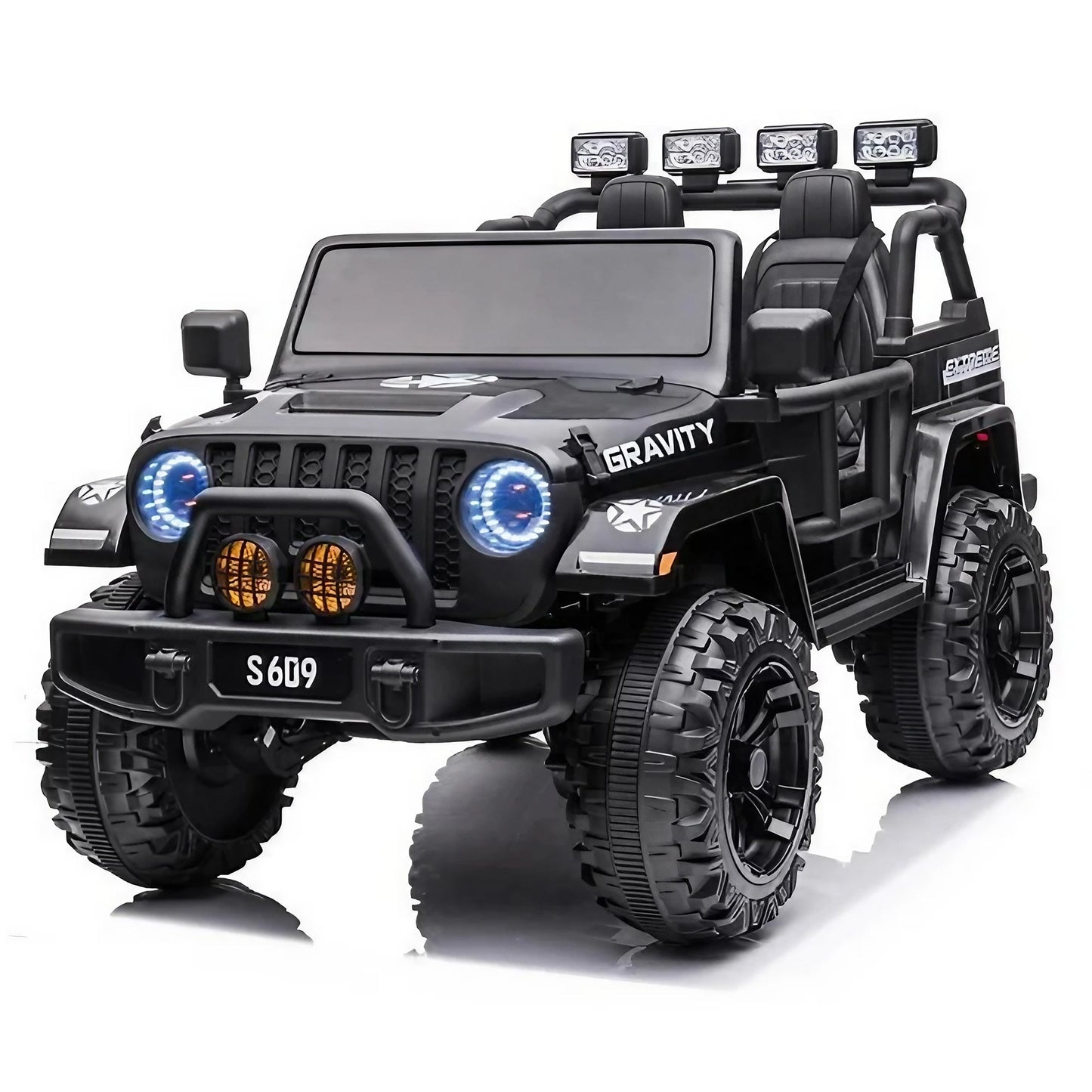 2026 24V Monster Jeep 2 Seater DELUXE Kids Ride On Car with Remote Control