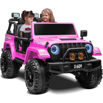 2026 24V Monster Jeep 2 Seater DELUXE Kids Ride On Car with Remote Control