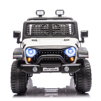 2026 Rugged Jeep Style 12V Kids Ride On Car with Remote Control