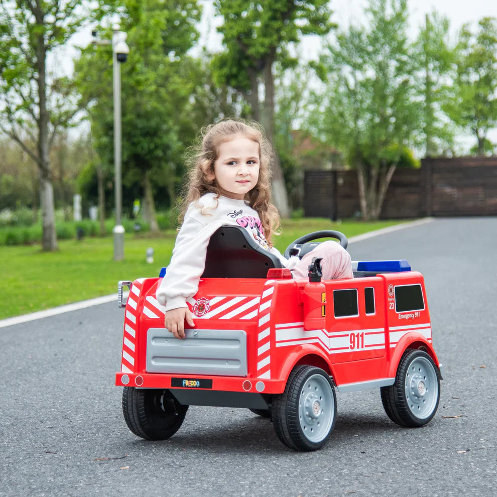 2026 Fire Truck 12V DELUXE Kids Ride On Car with Remote Control