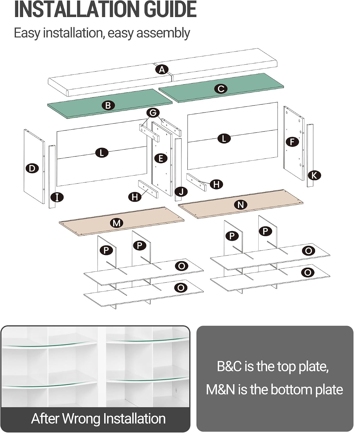 Hzuaneri Shoe Storage Bench with Cushion, Storage Bench with 18 Cubbies | 9.5" Widened Organizer Cabinet, Bench with Storage, Long Cubby Rack for Living Room, Bedroom, Entryway, White SB25703GY