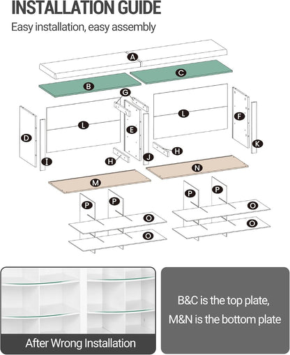 Hzuaneri Shoe Storage Bench with Cushion, Storage Bench with 18 Cubbies | 9.5" Widened Organizer Cabinet, Bench with Storage, Long Cubby Rack for Living Room, Bedroom, Entryway, White SB25703GY