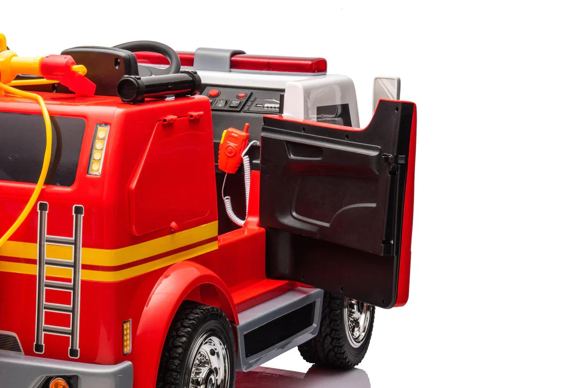 2026 24V Fire Truck 2 Seater Ride On Kids Car with Remote Control
