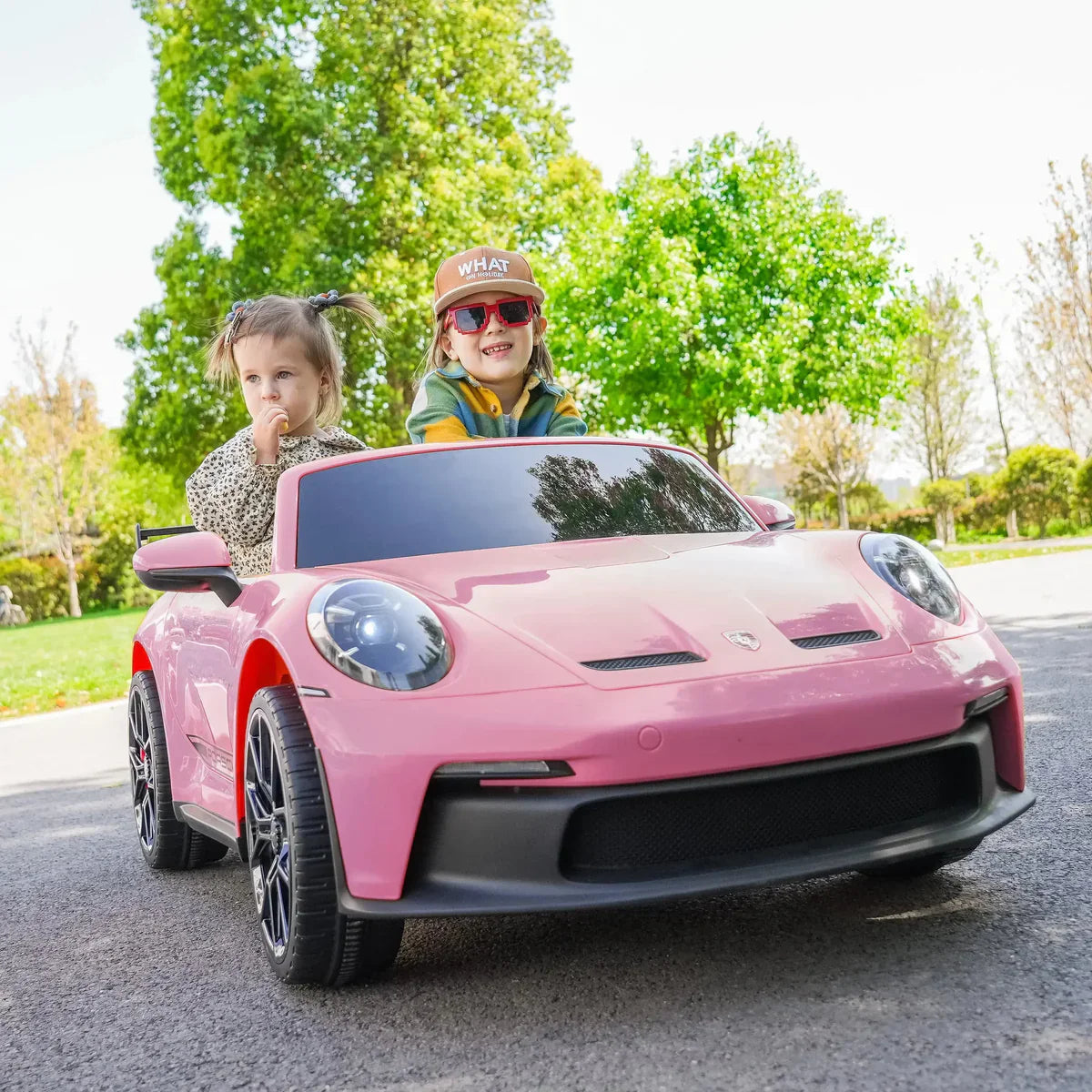 2026 24V Porsche 911 GT3 2 Seater Kids Ride On Car - NEW Silent Motor