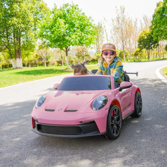 2026 24V Porsche 911 GT3 2 Seater Kids Ride On Car - NEW Silent Motor