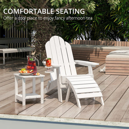 LUE BONA Folding Adirondack Chair Set of 4, Dark Gray HDPS Fire Pit Patio Chairs Weather Resistant, Modern Plastic Outdoor Chairs with Cup Holder | All-weather-resistant, ergonomic curved design, all-day comfortable sitting, HDPS Distinct texture & vibran