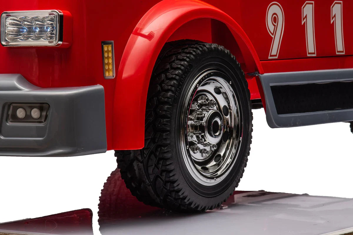 2026 24V Fire Truck 2 Seater Ride On Kids Car with Remote Control