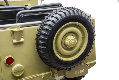 24V Army Jeep 3 Seater DELUXE Kids Ride On Car with Remote Control