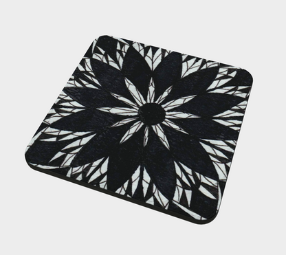 Coasters | Black Stained Glass