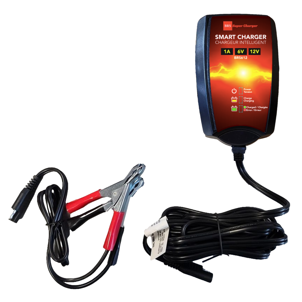 BRS Super Charger BRS612 - 6V/12V Trickle Charger - Battery Maintainer & Rejuvenator
