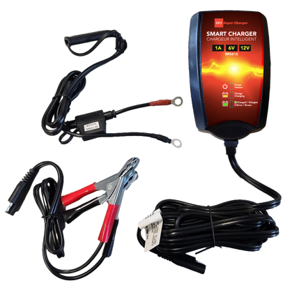 BRS Super Charger BRS612 - 6V/12V Trickle Charger - Battery Maintainer & Rejuvenator