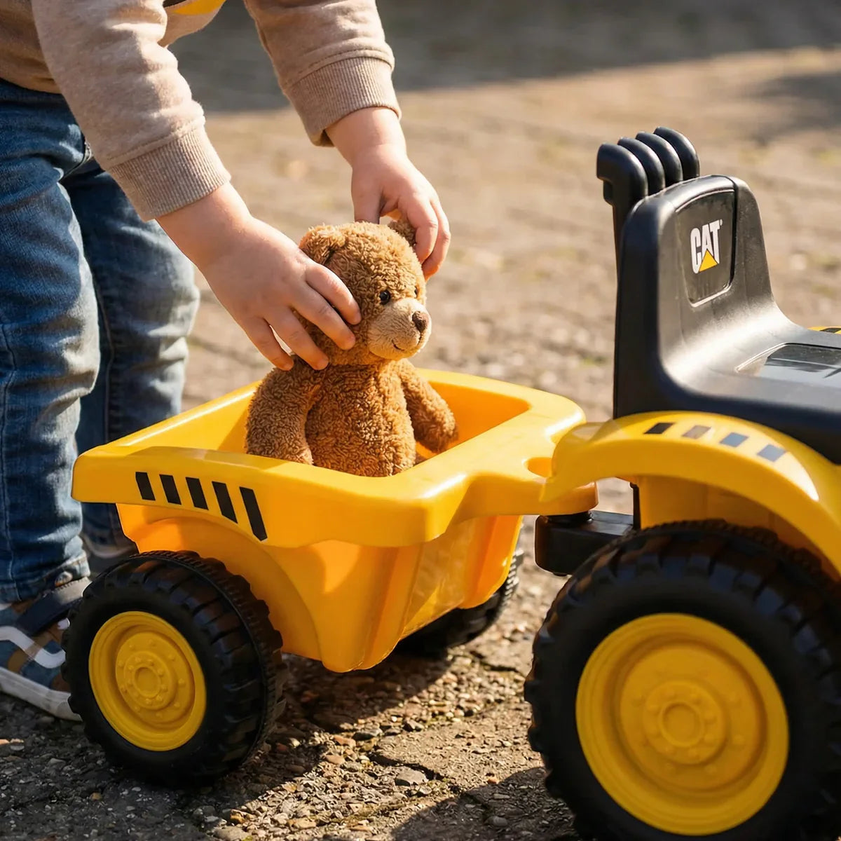2026 CAT Holland T7 Tractor Foot to Floor Ride On Push Car for Age 1 to 3