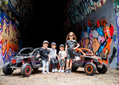 2026 2X24V CAN AM MAVERICK 4X4 2 Seater DELUXE Kids Ride On Car with Remote Control
