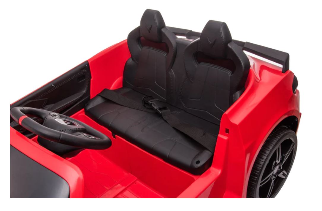 24V Chevrolet Corvette C8 2 Seater DELUXE EDITION Kids Ride on Car with Remote Control