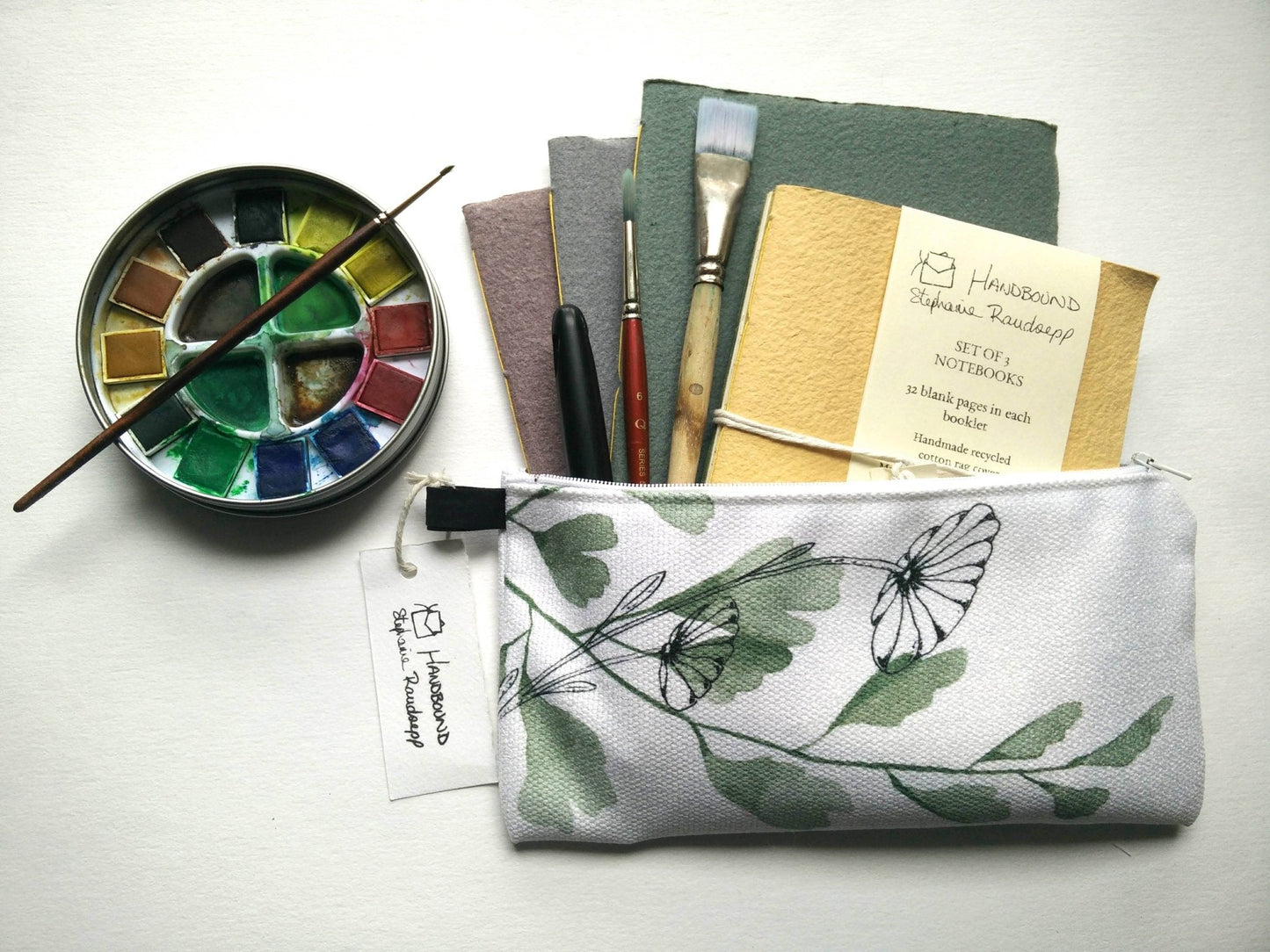 Zippered Cotton Canvas Pencil Case | Tidal