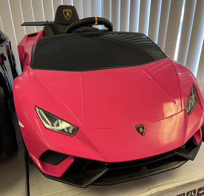 2026 12V Lamborghini Huracan DELUXE Kids Electric Ride On Car with Remote Control