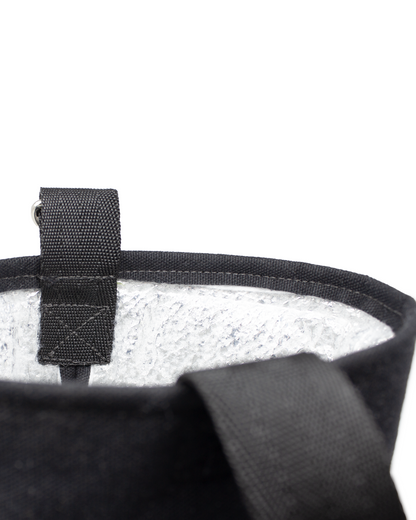 Sac à bouteille de vin isolé à l'asclépiade