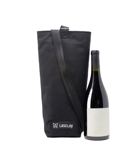 Sac à bouteille de vin isolé à l'asclépiade