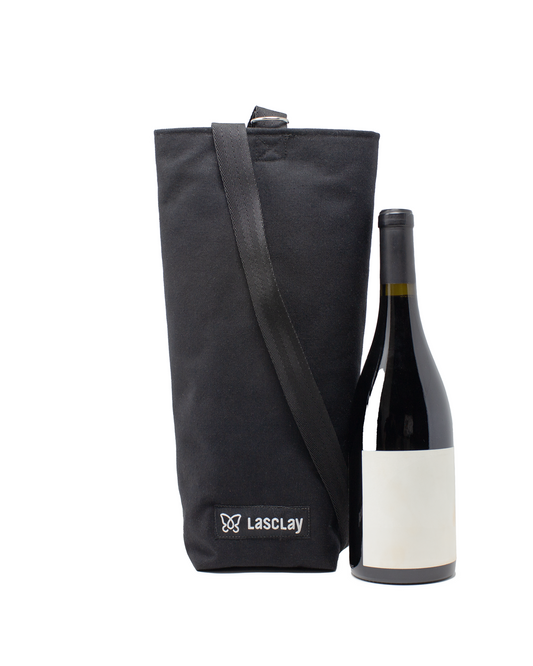 Sac à bouteille de vin isolé à l'asclépiade