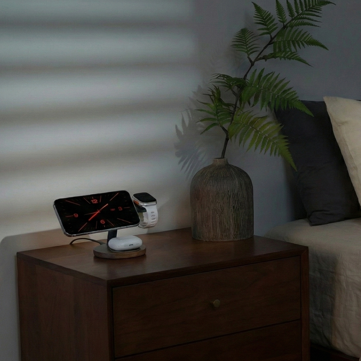 ZenStand 3-in-1 Genuine Wood Wireless Charger (MagSafe Compatible)