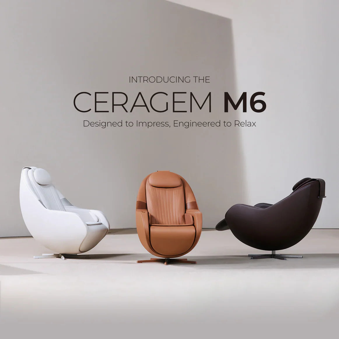 CERAGEM M6- Premium Full Body with AI Technology Spine Stretching and Scanning System Luxurious Thermal Massage Chair Recliner