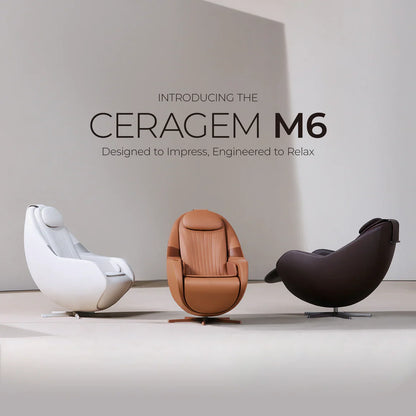 CERAGEM M6- Premium Full Body with AI Technology Spine Stretching and Scanning System Luxurious Thermal Massage Chair Recliner