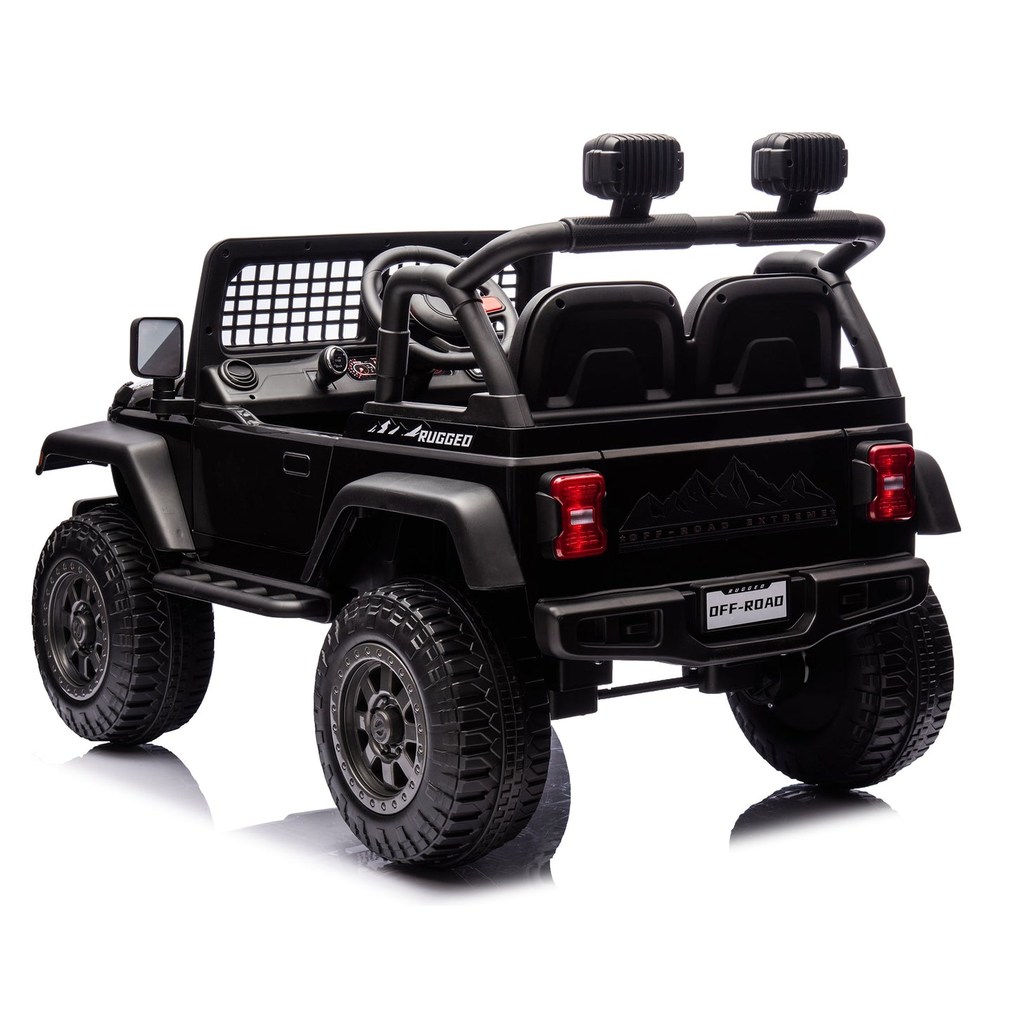 2026 Rugged Jeep Style 12V Kids Ride On Car with Remote Control