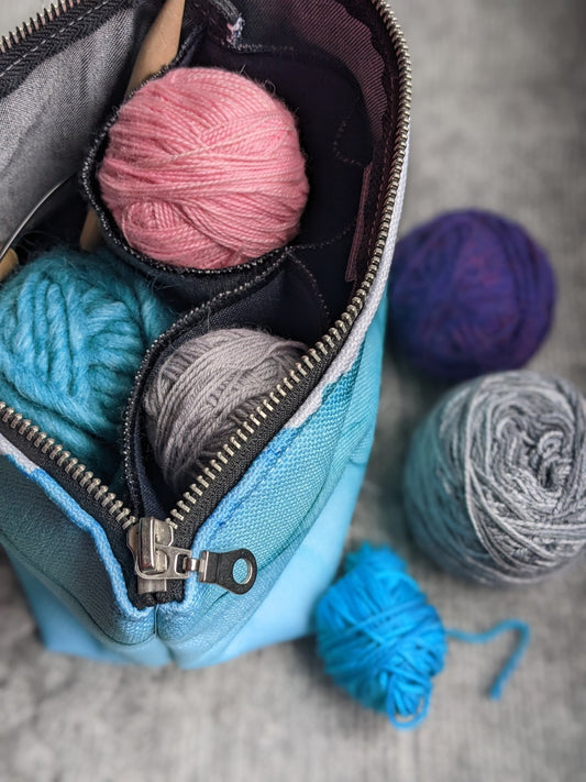 Zippered Project Bag | Floral Moss